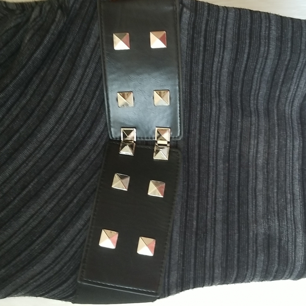 Blushed Long Blouse with belt  Sz,S - Picture 2 of 4